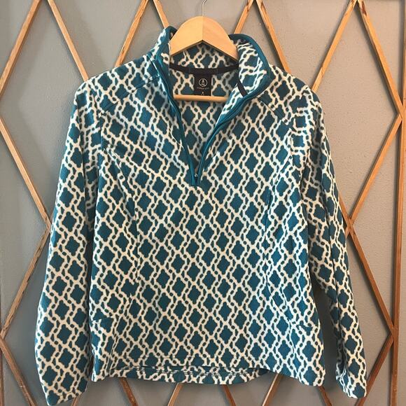 Lands’ End Quarter Zip Fleece - Picture 1 of 3